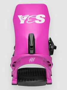 Крепления для сноуборда YES Rebel 2026 Snowboard-Bindung, party pink