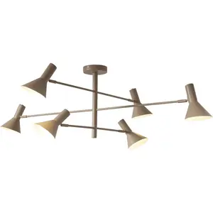 Потолочный светильник Izmir E14 1 шт. теплый белый Хороший свет для чтения It'S About Romi, серый