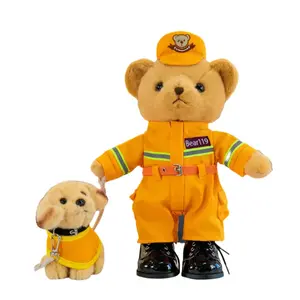 Fire Bear, плюшевая игрушка медведь с костюмами, плюшевая кукла, высота 30cm Dolls and bears dance