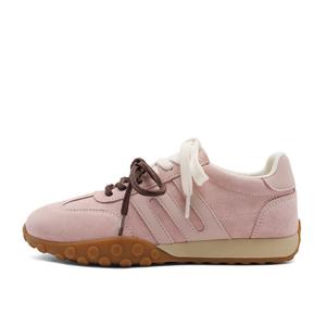 Женские легкие повседневные туфли BELLE с низким берцем, бордовые, на флисовой подкладке