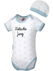 Fußballverein 1. FC Köln Детский боди с длинными рукавами "Baby Set Kölsche Jung" белого цвета