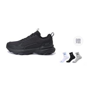 PEAK Тайцзи 2.0 Амортизирующие противоскользящие износостойкие низкие кроссовки для тренировок мужские полностью черные (в комплекте 1 пара носков)