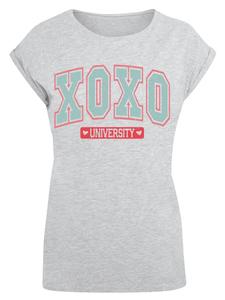 Рубашка F4NT4STIC XOXO University Valentinstag, серый