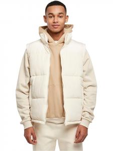 Urban Classics Вельветовый жилет белого цвета