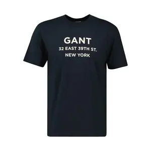 Футболка с коротким рукавом Gant Small Graphic 2003301, черный