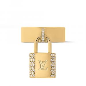 Кольцо для навесного замка LV Louis Vuitton, золотой