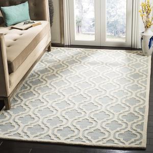 Ковер SAFAVIEH, 275 x 366 см, Cambridge Collection, Spa & Ivory, ручной работы из марокканской шерсти, идеален для помещений с высокой проходимостью в гостиной, спальне (CAM152A)