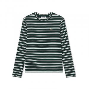 Футболка Regular женская LACOSTE, темно-зеленый/белый