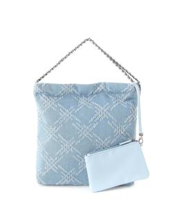 (L) Cachecache / Сумка-цепочка в джинсовом стиле