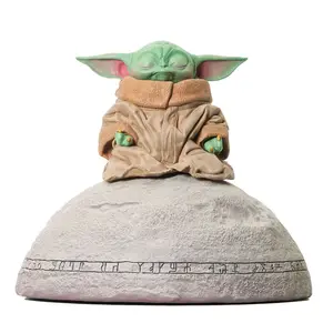 Детская фигурка Star Wars The mandalorian Grogu The Child Seeing Stone Milestones, зеленый
