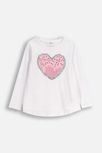 Детский лонгслив Coccodrillo, белый