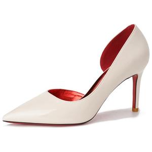 WEISHIBANGWEI Стройные каблуки на высоком каблуке для женщин экрю, цвет Ecru