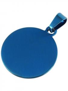 Adeliás Подвеска унисекс из нержавеющей стали синего цвета