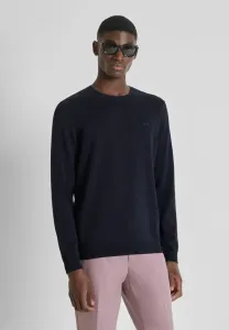 Джемпер стандартного кроя с принтом в виде логотипа на пенопласте. Antony Morato, Blue Grey