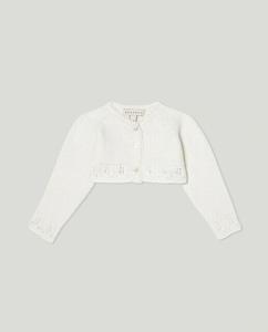 Однотонная куртка вязаной вязки для мальчика Coconut El Corte Inglés, светло-бежевый