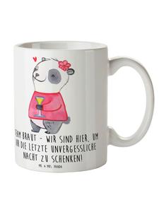 Кружка для девичника, команда невесты со сп... в белом Mr. & Mrs. Panda