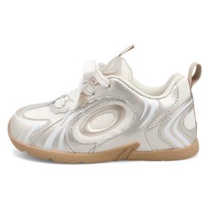 Антиударные амортизирующие, устойчивые к истиранию и с эффектом отскока детские скейтбординг кроссовки для подростков ST&SAT KIDS, золотой