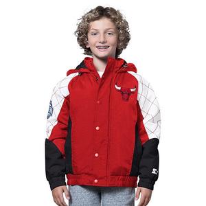 Куртка Chicago Bulls All Time Pro Jr с молнией, красная/черная Starter