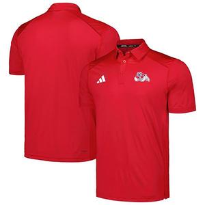 Мужская футболка adidas red fresno state bulldogs classic aeroready polo Unbranded