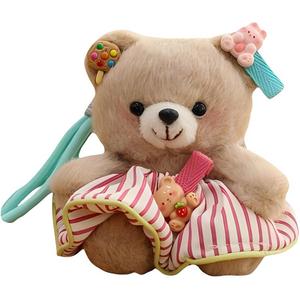 Maiko Bear, Fluffy Rabbit разноцветные куклы-брелоки плюш высота 13см GUAIGUAIXIONG