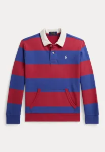 Французская махровая толстовка для регби 714y Polo Ralph Lauren, Red/Blue