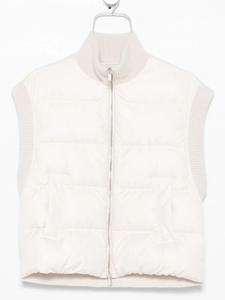 Стеганый жилет Peserico со вставками, нейтральный
