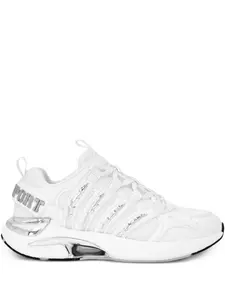 Кроссовки с эффектом металлик Plein Sport, белый