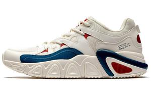 Кроссовки мужские толстые низкие белый/синий 361°