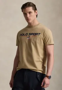 Классическая спортивная футболка-поло с принтом Polo Ralph Lauren, Vintage Khaki