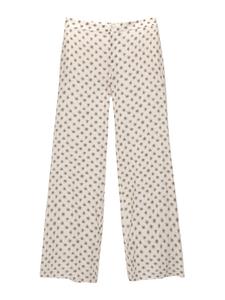 Расклешенные брюки Pull&Bear, белый