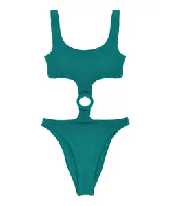 Цельный купальник Laurel Mc2 Saint Barth, зеленый