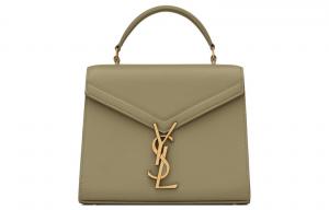 Кожаная сумка через плечо, миниатюрная женская сумка, цвет земляной зелёный SAINT LAURENT