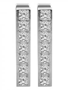 Adeliás Женские серьги - серьги-кольца на шарнирах из нержавеющей стали серебристого цвета