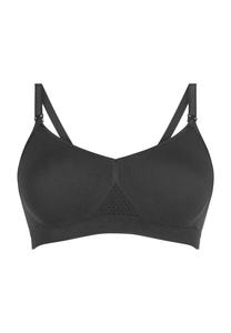 Бесшовный бюстгальтер для кормления из микрофибры для женщин Anita, черный