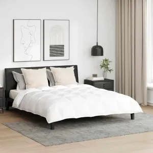 Одеяло мебельное другое с подушкой 3 шт. белое 200 x 200 см пуховое - Одеяла 3377119 vidaXL