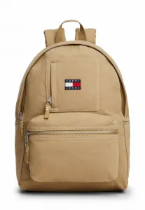 Рюкзак с логотипом, выполненный из саржевой ткани. Tommy Jeans, Dark Dune