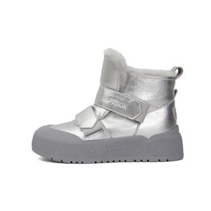 Женские теплые короткие зимние ботинки PT'SON, White