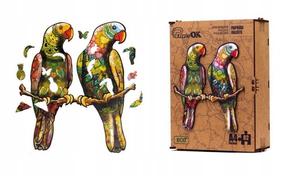 Пазл деревянный ЭКО 82 Волнистые попугайчики А4 PuzA4-01212 Inna marka