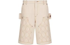 X Denim Tears Carpenter Bermuda Shorts DIOR, cut-off care label style