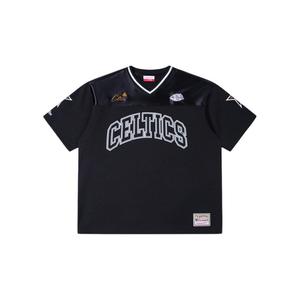 Футболка Unisex V-образный вырез Moderate Straight Fit Mitchell Ness, celtics черный