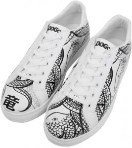 Кроссовки DOGO Casual для мужчин- веганские кожаные и уникальные кроссовки для ходьбы для мужчин, The Power of the Dragon