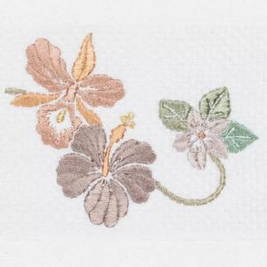 Linum Home Textiles Турецкий хлопок Caroline Набор из 3 украшенных полотенец, бежевый