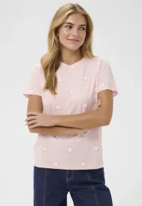 Футболка с принтом pixilinasz Saint Tropez, Barely Pink/White Big Hearts