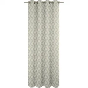 Штора Maroccan Shiraz Light с люверсами, 1 шт., из 100% органического хлопка Adam, светло-серый