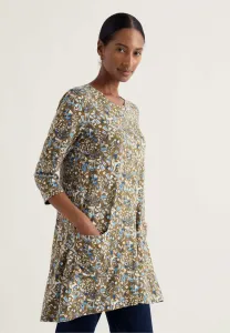 Топ с длинными рукавами killiow Seasalt Cornwall, Green - Woodland Floral Seagrass