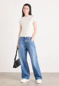 Набор из 3 футболок из тонкого трикотажа с круглым вырезом, базовые футболки. Tommy Jeans, Black/Ecru/Dark Night Navy