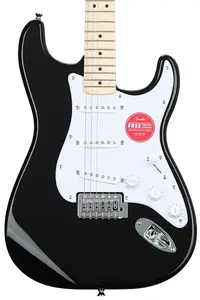 Электрогитара Squier Sonic Stratocaster - черная с грифом из клена