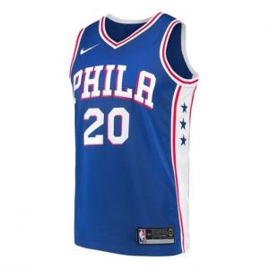 Майки nba casual sports basketball жилет sw fan edition philadelphia 76ers 2 0 Nike, синий