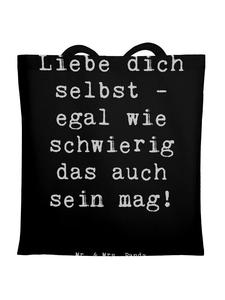 Сумка для переноски Mr & Mrs Panda Selbstakzeptanz Liebe, черный