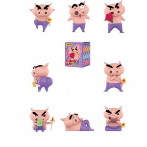 Слепая коробка Crayon Shinchan Buriburizaemon's Everyday Ignore, одиночная слепая коробка/полный набор 8 шт 52TOYS